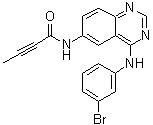 structure of CAS# 194423-06-8, N-[4-[(3-溴苯基)氨基]-6-喹唑啉基]-2-丁炔酰胺