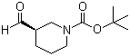 structure of CAS# 194726-46-0, (R)-1-(tert-Butoxycarbonyl)-3-piperidinecarboxaldehyde