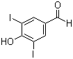 structure of CAS# 1948-40-9, 3,5-Diiodo-4-hydroxybenzaldehyde