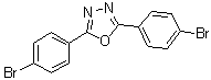 structure of CAS# 19542-05-3, 2,5-Bis(4-bromophenyl)-1,3,4-oxadiazole