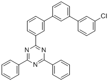 CAS # 1955546-89-0, 2-(3''-Chloro-[1,1':3',1''-terphenyl]-3-yl)-4,6-diphenyl-1,3,5-triazine