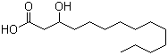 3-Hydroxytetradecanoic acid molecular structure (CAS 1961-72-4)