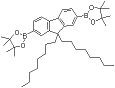 structure of CAS# 196207-58-6, 9,9-Dioctylfluorene-2,7-bis(boronic acid pinacol ester)