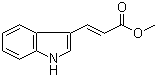 Indole-3-acrylic acid methyl ester molecular structure (CAS 19626-92-7)