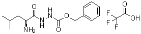 L-亮氨酸 2-羧基酰肼苄基酯单(三氟乙酸)盐分子结构 (CAS 19635-96-2)