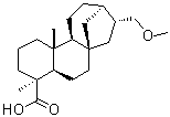 CAS 登录号：196399-16-3, (4alpha)-17-甲氧基贝壳杉烷-18-酸