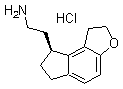 structure of CAS# 196597-80-5, (S)-2-(1,6,7,8-四氢-2H-茚并[5,4-b]呋喃-8-基)乙胺盐酸盐