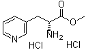 structure of CAS# 197088-84-9, (R)-alpha-Amino-3-pyridinepropanoic acid methyl ester dihydrochloride