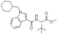 structure of CAS# 1971007-95-0, N-[[1-(环己基甲基)-1H-吲哚-3-基]羰基]-3-甲基-L-缬氨酸甲酯
