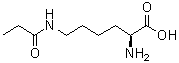 structure of CAS# 1974-17-0, N6-(1-Oxopropyl)-L-lysine