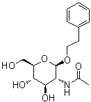 CAS 登录号：197574-94-0, 2-苯基乙基 2-(乙酰氨基)-2-脱氧-beta-D-吡喃葡萄糖苷