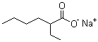 Sodium 2-ethylhexanoate molecular structure (CAS 19766-89-3)