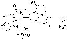 CAS 登录号：197720-53-9, 依沙替康甲磺酸盐水合物