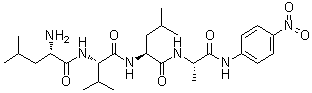 CAS # 197970-37-9, L-Leucyl-L-valyl-L-leucyl-N-(4-nitrophenyl)-L-alaninamide