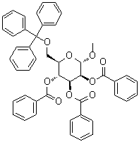 CAS 登录号：198338-59-9, 甲基 6-O-(三苯基甲基)-alpha-D-吡喃甘露糖苷三苯甲酸酯