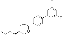 CAS 登录号：1983993-59-4, 反式-5-丁基-2-(3',5'-二氟[1,1'-联苯]-4-基)-1,3-二恶烷