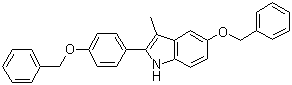 structure of CAS# 198479-63-9, 3-Methyl-5-(phenylmethoxy)-2-[4-(phenylmethoxy)phenyl]-1H-indole