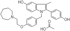 structure of CAS# 198481-33-3, Bazedoxifene acetate