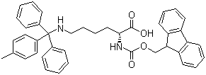 N-Fmoc-N'-(4-methyltrityl)-D-lysine molecular structure (CAS 198544-94-4)