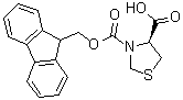 structure of CAS# 198545-89-0, (4S)-3,4-噻唑烷二甲酸 3-(9H-芴-9-基甲基)酯