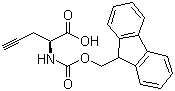 Fmoc-L-炔丙基甘氨酸分子结构 (CAS 198561-07-8)