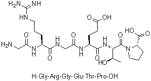 CAS 登录号：198632-08-5, 甘氨酰-L-精氨酰甘氨酰-L-alpha-谷氨酰-L-苏氨酰-L-脯氨酸