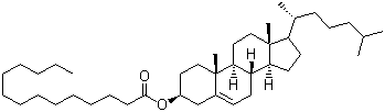 胆甾烯基豆蔻酸酯分子结构 (CAS 1989-52-2)