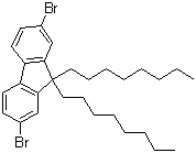 9,9-Dioctyl-2,7-dibromofluorene molecular structure (CAS 198964-46-4)