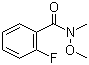 structure of CAS# 198967-24-7, 2-Fluoro-N-methoxy-N-methylbenzamide