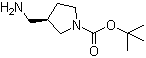 (S)-1-Boc-3-(aminomethyl)pyrrolidine molecular structure (CAS 199175-10-5)