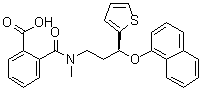 CAS 登录号：199191-67-8, 2-[[甲基[(3S)-3-(1-萘基氧基)-3-(2-噻吩基)丙基]氨基]羰基]苯甲酸