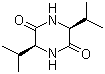 structure of CAS# 19943-16-9, Cyclo(L-valyl-L-valyl)