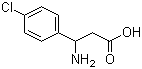 structure of CAS# 19947-39-8, 3-Amino-3-(4-chlorophenyl)propanoic acid