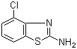 2-氨基-4-氯苯并噻唑分子结构 (CAS 19952-47-7)