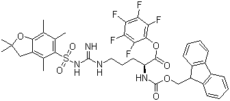 structure of CAS# 200132-16-7, Fmoc-Arg(Pbf)-OPfp