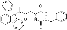 structure of CAS# 200259-87-6, N2-[(苄氧基)羰基]-N-(三苯基甲基)-D-天冬氨酰胺