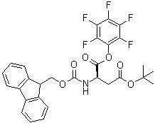 N-[芴甲氧羰基]-D-天冬氨酸 4-叔丁基 1-(五氟苯基)酯分子结构 (CAS 200335-75-7)