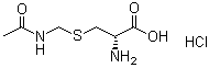S-[(乙酰氨基)甲基]-D-半胱氨酸单盐酸盐分子结构 (CAS 200352-41-6)
