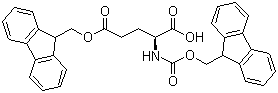 structure of CAS# 200616-18-8, Fmoc-L-glutamic acid 5-(9-fluorenylmethyl) ester