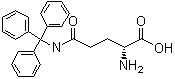 N-(三苯基甲基)-D-谷氨酰胺分子结构 (CAS 200625-76-9)