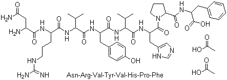 structure of CAS# 20071-00-5, 醋酸增血压素