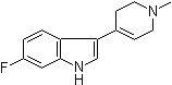 structure of CAS# 200714-10-9, 6-氟-3-(1,2,3,6-四氢-1-甲基-4-吡啶基)-1H-吲哚