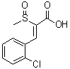 (Z)-邻氯-alpha-(甲基亚磺酰基)肉桂酸分子结构 (CAS 20089-97-8)