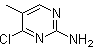 structure of CAS# 20090-58-8, 4-Chloro-2-amino-5-methylpyrimidine