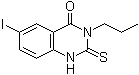 2,3-Dihydro-6-iodo-3-propyl-2-thioxo-4(1H)-quinazolinone molecular structure (CAS 200938-58-5)
