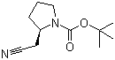 structure of CAS# 201039-13-6, (R)-tert-Butyl 2-(cyanomethyl)pyrrolidine-1-carboxylate