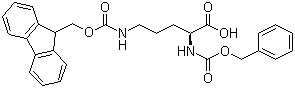 structure of CAS# 201048-68-2, N-Cbz-N'-Fmoc-L-ornithine
