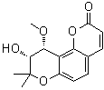 structure of CAS# 20107-13-5, (9R,10R)-9,10-二氢-9-羟基-10-甲氧基-8,8-二甲基-2H,8H-苯并[1,2-b:3,4-b']二吡喃-2-酮