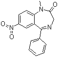 structure of CAS# 2011-67-8, Nimetazepam