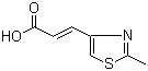 (E)-3-(2-Methyl-4-thiazolyl)-2-propenoic acid molecular structure (CAS 201142-75-8)
